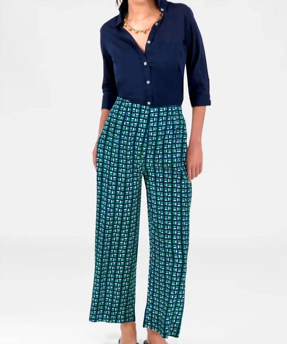 NEW GRETCHEN SCOTT waxing crescent pant in navy